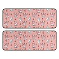 thumbnail image 1 of Kitchen Rugs Sets Of 2,Pink Cow Milk Strawberry Pattern Anti Fatigue Kitchen Mat Rugs Non Slip Washable,Decorative Kitchen Floor Mats for Kitchen,Sink,Laundry,17"x47"+17"x47", 1 of 5