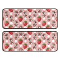 thumbnail image 1 of Kitchen Rugs Sets Of 2,Pink Cow Strawberry Hat Pattern Anti Fatigue Kitchen Mat Rugs Non Slip Washable,Decorative Kitchen Floor Mats for Kitchen,Sink,Laundry,17"x47"+17"x47", 1 of 5