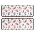 thumbnail image 1 of Kitchen Rugs Sets Of 2,Pink Cow Strawberry Jar Pattern Anti Fatigue Kitchen Mat Rugs Non Slip Washable,Decorative Kitchen Floor Mats for Kitchen,Sink,Laundry,17"x47"+17"x47", 1 of 5