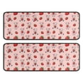 thumbnail image 1 of Kitchen Rugs Sets Of 2,Pink Cow Strawberry Pattern Anti Fatigue Kitchen Mat Rugs Non Slip Washable,Decorative Kitchen Floor Mats for Kitchen,Sink,Laundry,17"x47"+17"x47", 1 of 5