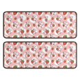 thumbnail image 1 of Kitchen Rugs Sets Of 2,Pink Cow Strawberry Pattern Anti Fatigue Kitchen Mat Rugs Non Slip Washable,Decorative Kitchen Floor Mats for Kitchen,Sink,Laundry,17"x47"+17"x47", 1 of 5