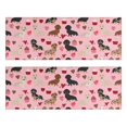 thumbnail image 1 of Kitchen Rugs Sets Of 2,Pink Cute Dachshund Dog and Love Heart Anti Fatigue Kitchen Mat Rugs Non Slip Washable,Decorative Kitchen Floor Mats for Kitchen,Sink,Laundry,17"X47", 1 of 5