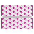 thumbnail image 1 of Kitchen Rugs Sets Of 2,Pink Daisy Flower Polka Dots Pattern Anti Fatigue Kitchen Mat Rugs Non Slip Washable,Decorative Kitchen Floor Mats for Kitchen,Sink,Laundry,17"x47"+17"x47", 1 of 5