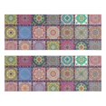thumbnail image 1 of Kitchen Rugs Sets Of 2,Pink Diverse Mandala Pattern Anti Fatigue Kitchen Mat Rugs Non Slip Washable,Decorative Kitchen Floor Mats for Kitchen,Sink,Laundry,17"X47", 1 of 5