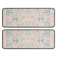 thumbnail image 1 of Kitchen Rugs Sets Of 2,Pink Floral Pattern Anti Fatigue Kitchen Mat Rugs Non Slip Washable,Decorative Kitchen Floor Mats for Kitchen,Sink,Laundry,17"x47"+17"x47", 1 of 5