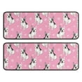 thumbnail image 1 of Kitchen Rugs Sets Of 2,Pink French Bulldog Love Heart Anti Fatigue Kitchen Mat Rugs Non Slip Washable,Decorative Kitchen Floor Mats for Kitchen,Sink,Laundry,17"x47"+17"x47", 1 of 5