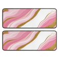 thumbnail image 1 of Kitchen Rugs Sets Of 2,Pink Gold Marble Pattern Anti Fatigue Kitchen Mat Rugs Non Slip Washable,Decorative Kitchen Floor Mats for Kitchen,Sink,Laundry,17"x47"+17"x47", 1 of 5