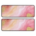 thumbnail image 1 of Kitchen Rugs Sets Of 2,Pink Gold Marble Pattern Anti Fatigue Kitchen Mat Rugs Non Slip Washable,Decorative Kitchen Floor Mats for Kitchen,Sink,Laundry,17"x47"+17"x47", 1 of 5
