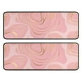 thumbnail image 1 of Kitchen Rugs Sets Of 2,Pink Gold Marble Pattern Anti Fatigue Kitchen Mat Rugs Non Slip Washable,Decorative Kitchen Floor Mats for Kitchen,Sink,Laundry,17"x47"+17"x47", 1 of 5