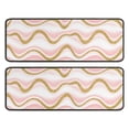 thumbnail image 1 of Kitchen Rugs Sets Of 2,Pink Gold Wave Marble Pattern Anti Fatigue Kitchen Mat Rugs Non Slip Washable,Decorative Kitchen Floor Mats for Kitchen,Sink,Laundry,17"x47"+17"x47", 1 of 5