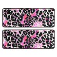 thumbnail image 1 of Kitchen Rugs Sets Of 2,Pink Leopard Pattern Anti Fatigue Kitchen Mat Rugs Non Slip Washable,Decorative Kitchen Floor Mats for Kitchen,Sink,Laundry,17"x47"+17"x47", 1 of 5