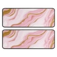 thumbnail image 1 of Kitchen Rugs Sets Of 2,Pink Marble Gold Line Pattern Anti Fatigue Kitchen Mat Rugs Non Slip Washable,Decorative Kitchen Floor Mats for Kitchen,Sink,Laundry,17"x47"+17"x47", 1 of 5