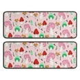 thumbnail image 1 of Kitchen Rugs Sets Of 2,Pink Mushroom Cartoon Light Pattern Anti Fatigue Kitchen Mat Rugs Non Slip Washable,Decorative Kitchen Floor Mats for Kitchen,Sink,Laundry,17"x47"+17"x47", 1 of 5