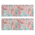 thumbnail image 1 of Kitchen Rugs Sets Of 2,Pink Paisley and Floral Pattern Anti Fatigue Kitchen Mat Rugs Non Slip Washable,Decorative Kitchen Floor Mats for Kitchen,Sink,Laundry,17"X47", 1 of 5