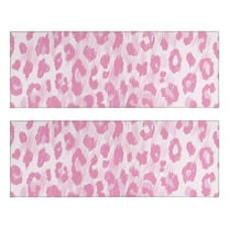 Kitchen Rugs Sets Of 2,Pink and Pink Of Leopard Print Anti Fatigue Kitchen Mat Rugs Non Slip Washable,Decorative Kitchen Floor Mats for Kitchen,Sink,Laundry,17"X47"