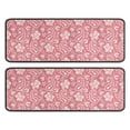 thumbnail image 1 of Kitchen Rugs Sets Of 2,Pink Pioneer Flower and Paisley Pattern Anti Fatigue Kitchen Mat Rugs Non Slip Washable,Decorative Kitchen Floor Mats for Kitchen,Sink,Laundry,17"x47"+17"x47", 1 of 5