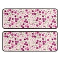 thumbnail image 1 of Kitchen Rugs Sets Of 2,Pink Pioneer Flower Pattern Anti Fatigue Kitchen Mat Rugs Non Slip Washable,Decorative Kitchen Floor Mats for Kitchen,Sink,Laundry,17"x47"+17"x47", 1 of 5