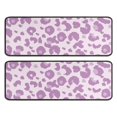 thumbnail image 1 of Kitchen Rugs Sets Of 2,Pink and Purple Of Leopard Print Anti Fatigue Kitchen Mat Rugs Non Slip Washable,Decorative Kitchen Floor Mats for Kitchen,Sink,Laundry,17"x47"+17"x47", 1 of 5