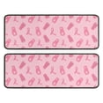 thumbnail image 1 of Kitchen Rugs Sets Of 2,Pink Ribbon Pattern Anti Fatigue Kitchen Mat Rugs Non Slip Washable,Decorative Kitchen Floor Mats for Kitchen,Sink,Laundry,17"x47"+17"x47", 1 of 5