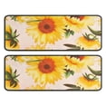thumbnail image 1 of Kitchen Rugs Sets Of 2,Pink Sunflower Daisy Pattern Anti Fatigue Kitchen Mat Rugs Non Slip Washable,Decorative Kitchen Floor Mats for Kitchen,Sink,Laundry,17"x47"+17"x47", 1 of 5