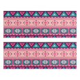 thumbnail image 1 of Kitchen Rugs Sets Of 2,Pink and Teal Geometric Boho Pattern Anti Fatigue Kitchen Mat Rugs Non Slip Washable,Decorative Kitchen Floor Mats for Kitchen,Sink,Laundry,17"X47", 1 of 5