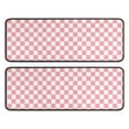 thumbnail image 1 of Kitchen Rugs Sets Of 2,Pink and White Checkerboard Pattern Anti Fatigue Kitchen Mat Rugs Non Slip Washable,Decorative Kitchen Floor Mats for Kitchen,Sink,Laundry,17"x47"+17"x47", 1 of 5