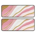 thumbnail image 1 of Kitchen Rugs Sets Of 2,Pink White Gold Marble Pattern Anti Fatigue Kitchen Mat Rugs Non Slip Washable,Decorative Kitchen Floor Mats for Kitchen,Sink,Laundry,17"x47"+17"x47", 1 of 5