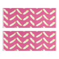 thumbnail image 1 of Kitchen Rugs Sets Of 2,Pink and Yellow Feather Pattern Anti Fatigue Kitchen Mat Rugs Non Slip Washable,Decorative Kitchen Floor Mats for Kitchen,Sink,Laundry,17"X47", 1 of 5