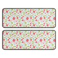 thumbnail image 1 of Kitchen Rugs Sets Of 2,Pioneer Flower Floral Print Pattern Anti Fatigue Kitchen Mat Rugs Non Slip Washable,Decorative Kitchen Floor Mats for Kitchen,Sink,Laundry,17X47 Inch, 1 of 5