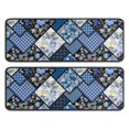 thumbnail image 1 of Kitchen Rugs Sets Of 2,Pioneer Flower Floral Print Pattern Anti Fatigue Kitchen Mat Rugs Non Slip Washable,Decorative Kitchen Floor Mats for Kitchen,Sink,Laundry,17"x47"+17"x47", 1 of 5