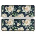 thumbnail image 1 of Kitchen Rugs Sets Of 2,Pioneer Flower Floral Print Pattern Anti Fatigue Kitchen Mat Rugs Non Slip Washable,Decorative Kitchen Floor Mats for Kitchen,Sink,Laundry,17"x47"+17"x47", 1 of 5