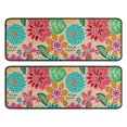 thumbnail image 1 of Kitchen Rugs Sets Of 2,Pioneer Flower Floral Print Pattern Anti Fatigue Kitchen Mat Rugs Non Slip Washable,Decorative Kitchen Floor Mats for Kitchen,Sink,Laundry,17"x47"+17"x47", 1 of 5