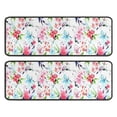 thumbnail image 1 of Kitchen Rugs Sets Of 2,Pioneer Flower Floral Print Pattern Anti Fatigue Kitchen Mat Rugs Non Slip Washable,Decorative Kitchen Floor Mats for Kitchen,Sink,Laundry,17"x47"+17"x47", 1 of 5