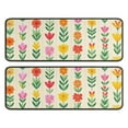 thumbnail image 1 of Kitchen Rugs Sets Of 2,Pioneer Flower Floral Print Pattern Anti Fatigue Kitchen Mat Rugs Non Slip Washable,Decorative Kitchen Floor Mats for Kitchen,Sink,Laundry,17"x47"+17"x47", 1 of 5