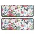 thumbnail image 1 of Kitchen Rugs Sets Of 2,Pioneer Flower Floral Print Pattern Anti Fatigue Kitchen Mat Rugs Non Slip Washable,Decorative Kitchen Floor Mats for Kitchen,Sink,Laundry,17"x47"+17"x47", 1 of 5