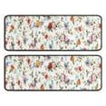 thumbnail image 1 of Kitchen Rugs Sets Of 2,Pioneer Flower Floral Print Pattern Anti Fatigue Kitchen Mat Rugs Non Slip Washable,Decorative Kitchen Floor Mats for Kitchen,Sink,Laundry,17"x47"+17"x47", 1 of 5