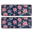thumbnail image 1 of Kitchen Rugs Sets Of 2,Pioneer Flower Floral Print Pattern Anti Fatigue Kitchen Mat Rugs Non Slip Washable,Decorative Kitchen Floor Mats for Kitchen,Sink,Laundry,17"x47"+17"x47", 1 of 5