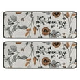 thumbnail image 1 of Kitchen Rugs Sets Of 2,Pioneer Flower Floral Print Pattern Anti Fatigue Kitchen Mat Rugs Non Slip Washable,Decorative Kitchen Floor Mats for Kitchen,Sink,Laundry,17"x47"+17"x47", 1 of 5