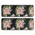 thumbnail image 1 of Kitchen Rugs Sets Of 2,Pioneer Flower Floral Print Pattern Anti Fatigue Kitchen Mat Rugs Non Slip Washable,Decorative Kitchen Floor Mats for Kitchen,Sink,Laundry,17"x47"+17"x47", 1 of 5