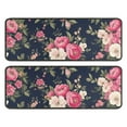 thumbnail image 1 of Kitchen Rugs Sets Of 2,Pioneer Flower Floral Print Pattern Anti Fatigue Kitchen Mat Rugs Non Slip Washable,Decorative Kitchen Floor Mats for Kitchen,Sink,Laundry,17"x47"+17"x47", 1 of 5