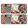 thumbnail image 1 of Kitchen Rugs Sets Of 2,Pioneer Flower Floral Print Pattern Anti Fatigue Kitchen Mat Rugs Non Slip Washable,Decorative Kitchen Floor Mats for Kitchen,Sink,Laundry,17"x47"+17"x47", 1 of 5