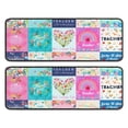 thumbnail image 1 of Kitchen Rugs Sets Of 2,Pioneer Flower Floral Print Pattern Anti Fatigue Kitchen Mat Rugs Non Slip Washable,Decorative Kitchen Floor Mats for Kitchen,Sink,Laundry,17"x47"+17"x47", 1 of 5