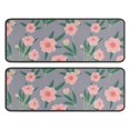thumbnail image 1 of Kitchen Rugs Sets Of 2,Pioneer Flower Floral Print Pattern Anti Fatigue Kitchen Mat Rugs Non Slip Washable,Decorative Kitchen Floor Mats for Kitchen,Sink,Laundry,17"x47"+17"x47", 1 of 5