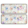 thumbnail image 1 of Kitchen Rugs Sets Of 2,Pioneer Flower Floral Print Pattern Anti Fatigue Kitchen Mat Rugs Non Slip Washable,Decorative Kitchen Floor Mats for Kitchen,Sink,Laundry,17"x47"+17"x47", 1 of 5