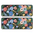thumbnail image 1 of Kitchen Rugs Sets Of 2,Pioneer Flower Floral Print Pattern Anti Fatigue Kitchen Mat Rugs Non Slip Washable,Decorative Kitchen Floor Mats for Kitchen,Sink,Laundry,17"x47"+17"x47", 1 of 5