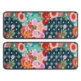 thumbnail image 1 of Kitchen Rugs Sets Of 2,Pioneer Flower Floral Print Pattern Anti Fatigue Kitchen Mat Rugs Non Slip Washable,Decorative Kitchen Floor Mats for Kitchen,Sink,Laundry,17"x47"+17"x47", 1 of 5
