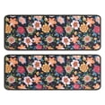 thumbnail image 1 of Kitchen Rugs Sets Of 2,Pioneer Flower Floral Print Pattern Anti Fatigue Kitchen Mat Rugs Non Slip Washable,Decorative Kitchen Floor Mats for Kitchen,Sink,Laundry,17"x47"+17"x47", 1 of 5