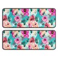 thumbnail image 1 of Kitchen Rugs Sets Of 2,Pioneer Flower Floral Print Pattern Anti Fatigue Kitchen Mat Rugs Non Slip Washable,Decorative Kitchen Floor Mats for Kitchen,Sink,Laundry,17"x47"+17"x47", 1 of 5