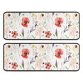 thumbnail image 1 of Kitchen Rugs Sets Of 2,Pioneer Flower Floral Print Pattern Anti Fatigue Kitchen Mat Rugs Non Slip Washable,Decorative Kitchen Floor Mats for Kitchen,Sink,Laundry,17"x47"+17"x47", 1 of 5