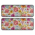 thumbnail image 1 of Kitchen Rugs Sets Of 2,Pioneer Flower Floral Print Pattern Anti Fatigue Kitchen Mat Rugs Non Slip Washable,Decorative Kitchen Floor Mats for Kitchen,Sink,Laundry,17"x47"+17"x47", 1 of 5